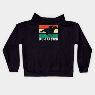 Run faster retro Kids Hoodie